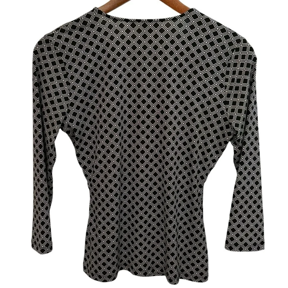 Michael Kors Faux Wrap V-Neck Woman’s Blouse Sz Small